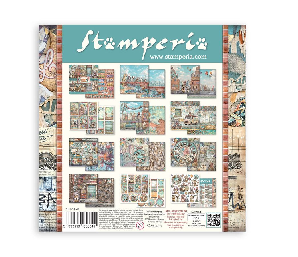 Stamperia - Furry Friends 2 8x8 Inch Paper Pack