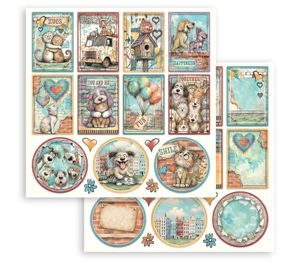 Stamperia - Furry Friends 2 12x12 Inch Paper Pack