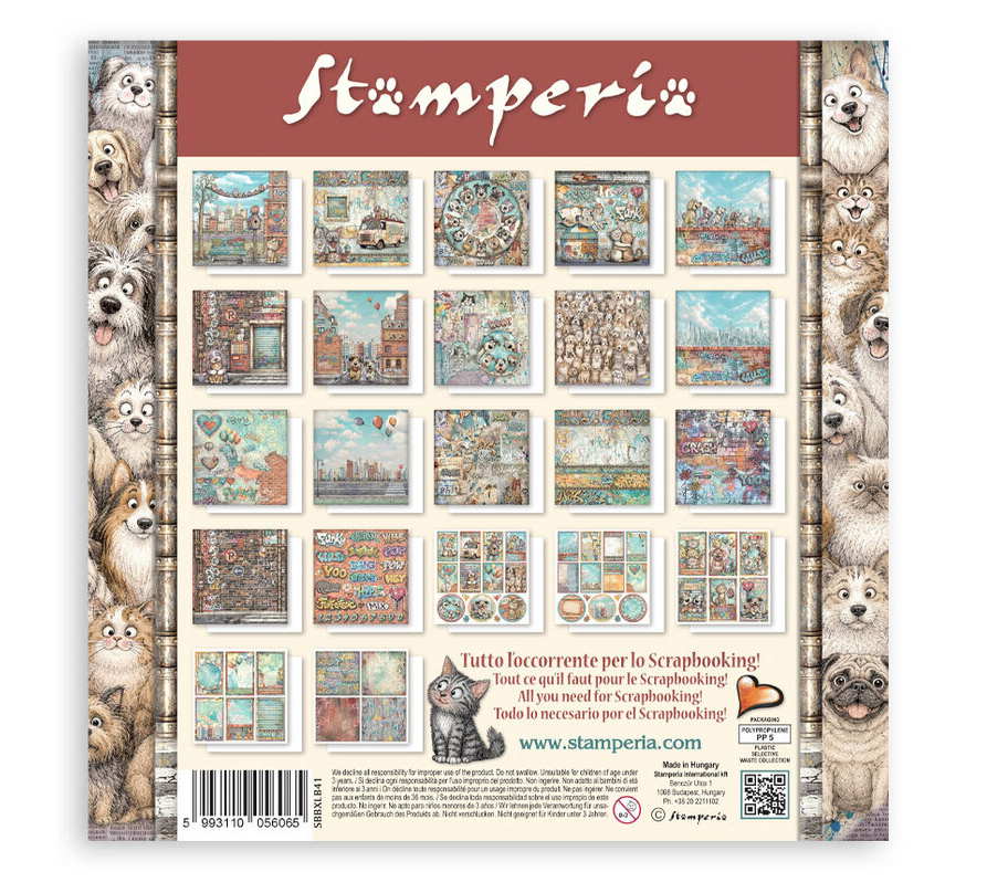 Stamperia - Furry Friends 2 12x12 Inch Paper Pack (Single Face)