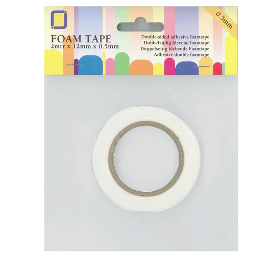 JEJE - Foam Tape 2 m x 12 mm x 0,5 mm