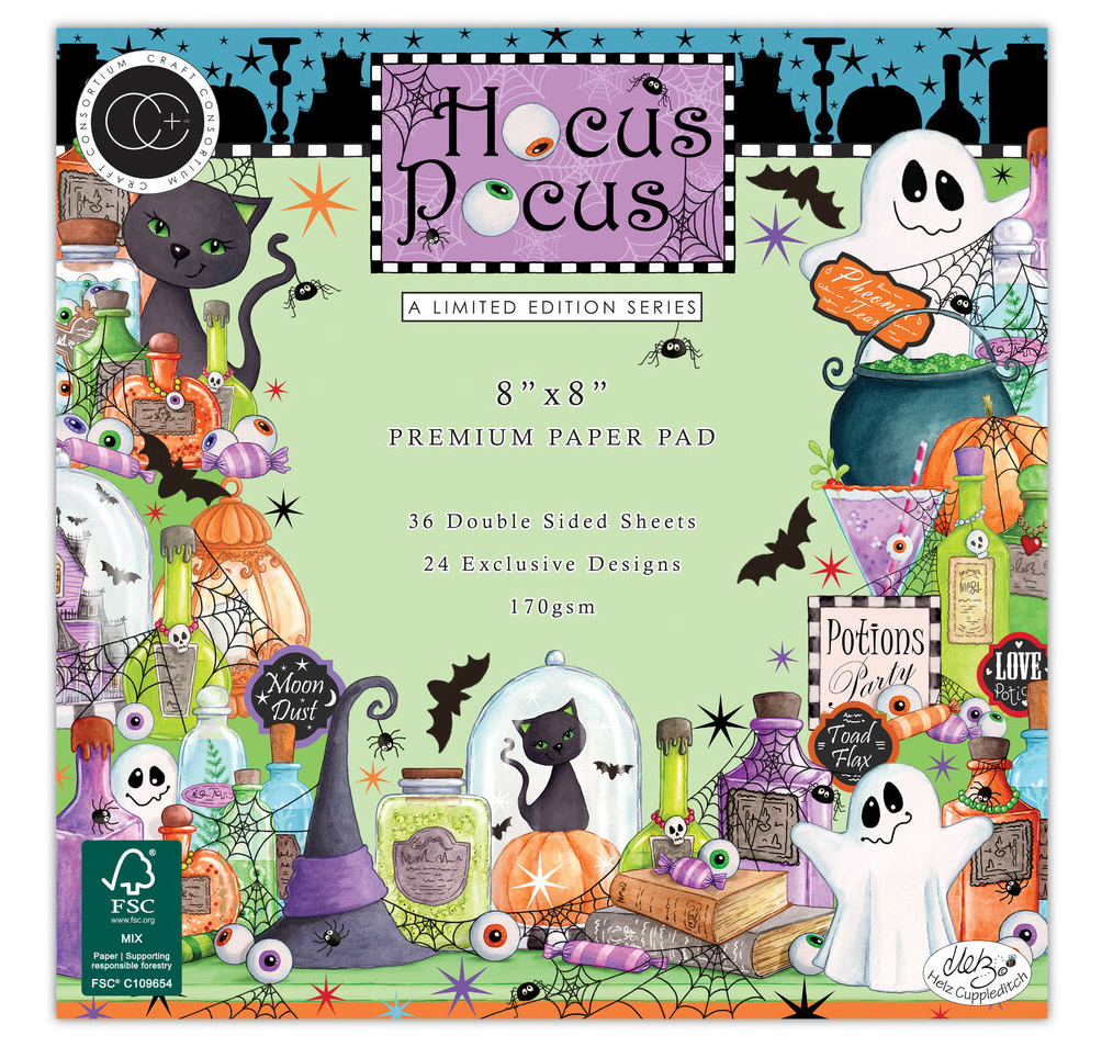 Craft Consortium - Paper pad - Hocus Pocus 8x8 inch