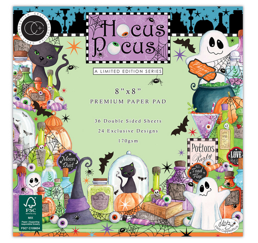 Craft Consortium - Paper pad - Hocus Pocus 8x8 inch