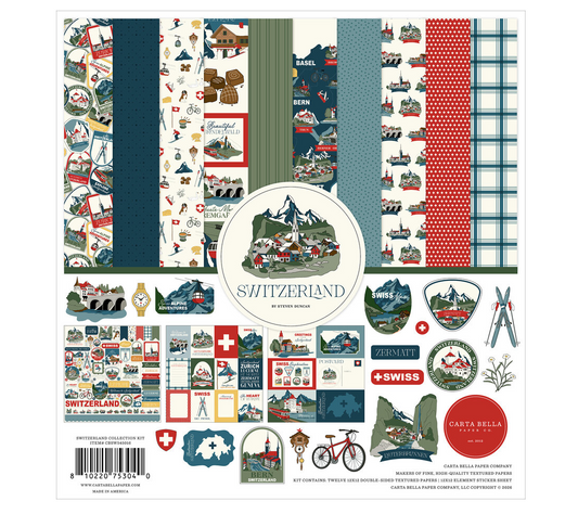 Carta Bella - Switzerland 12x12 Inch Collection Kit