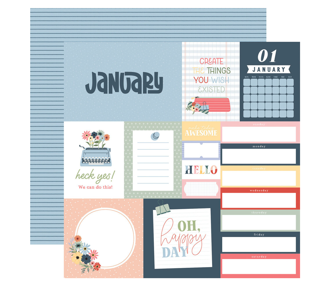 Echo Park - One Day At A Time 12x12 Inch Collection Kit