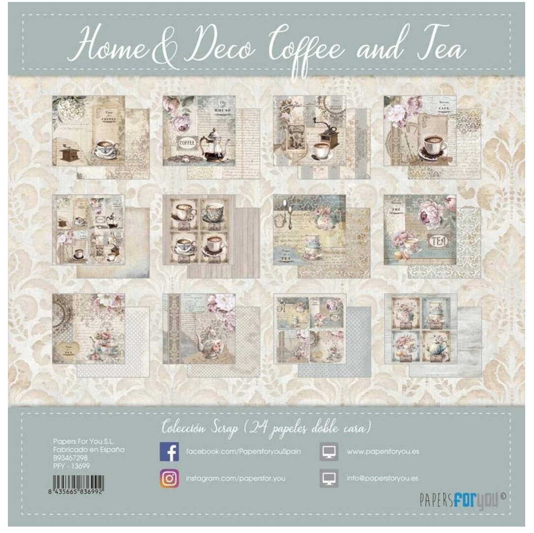 Papers for You - Home & Deco Coffee and Tea Collection 8x8 inch