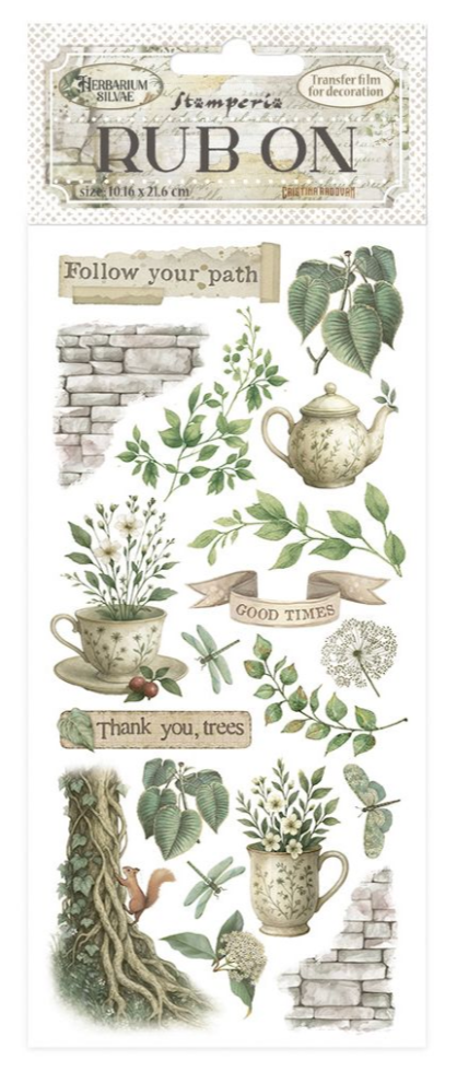 Stamperia - Herbarium Silvae - Diverse rub-on motieven