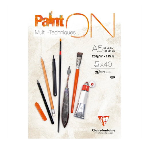 Clairefontaine - PaintON Mixed Media Papier 250g A5 40x