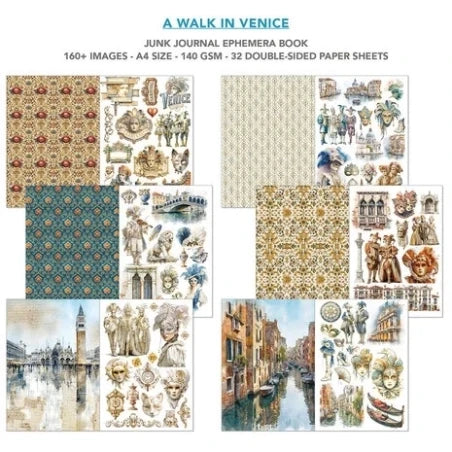 Ciao Bella - A Walk in Venice - Junk Journal & Ephemera Book