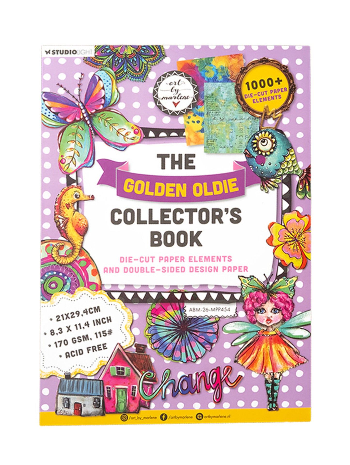 Art by Marlene The golden Oldie Collectorbook A4 Mixed Paper pad