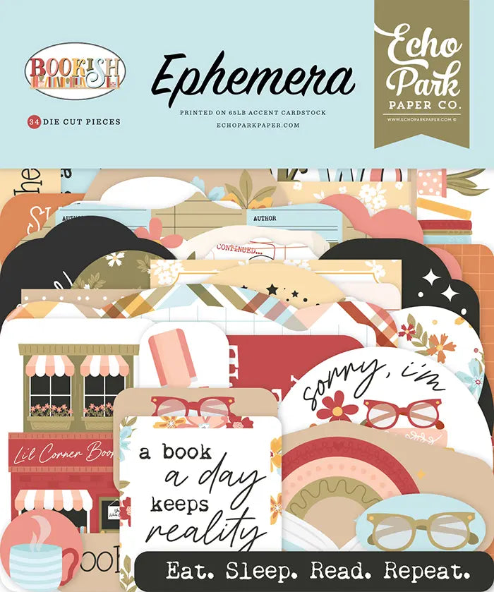 Echo Park - Bookish Ephemera - Die Cuts