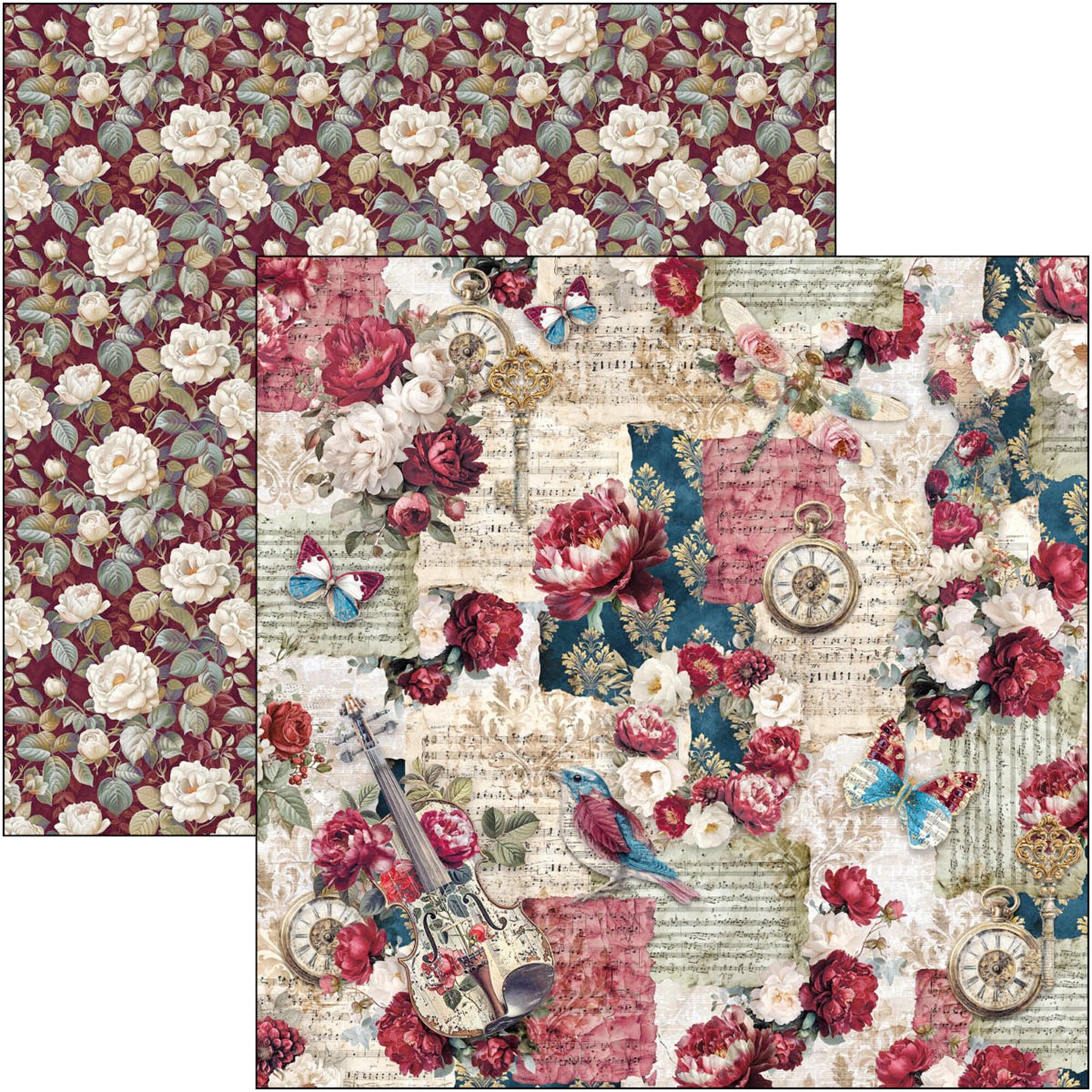 Ciao Bella Bohemian Burgundy papierpakket