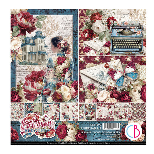 Ciao Bella Bohemian Burgundy papierpakket