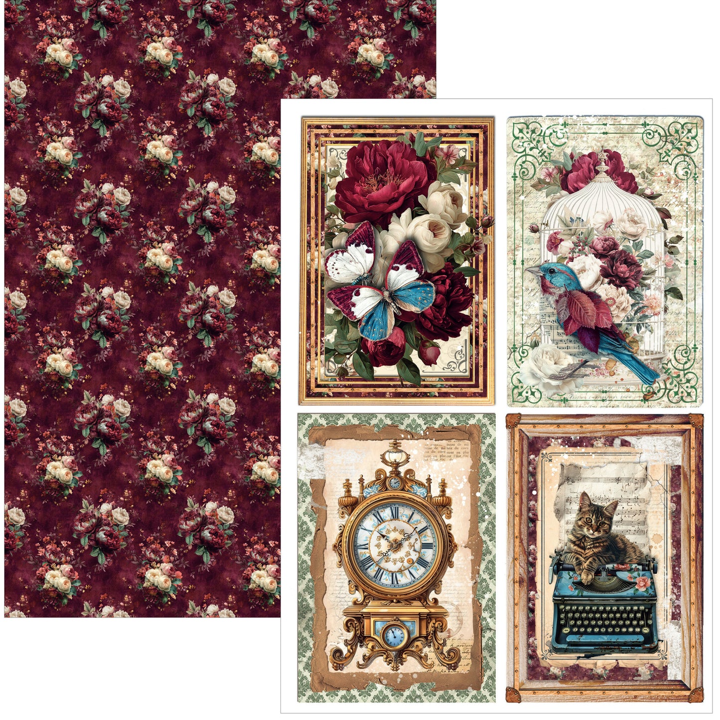 Ciao Bella, Bohemian Burgundy creative A4 pad