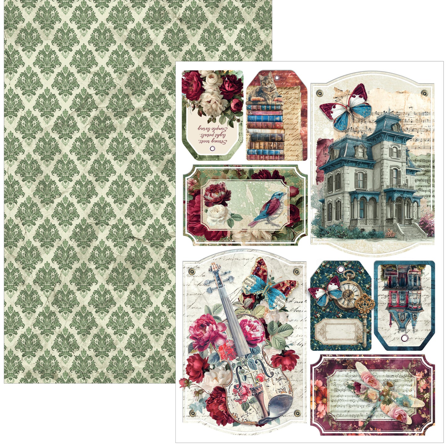Ciao Bella, Bohemian Burgundy creative A4 pad