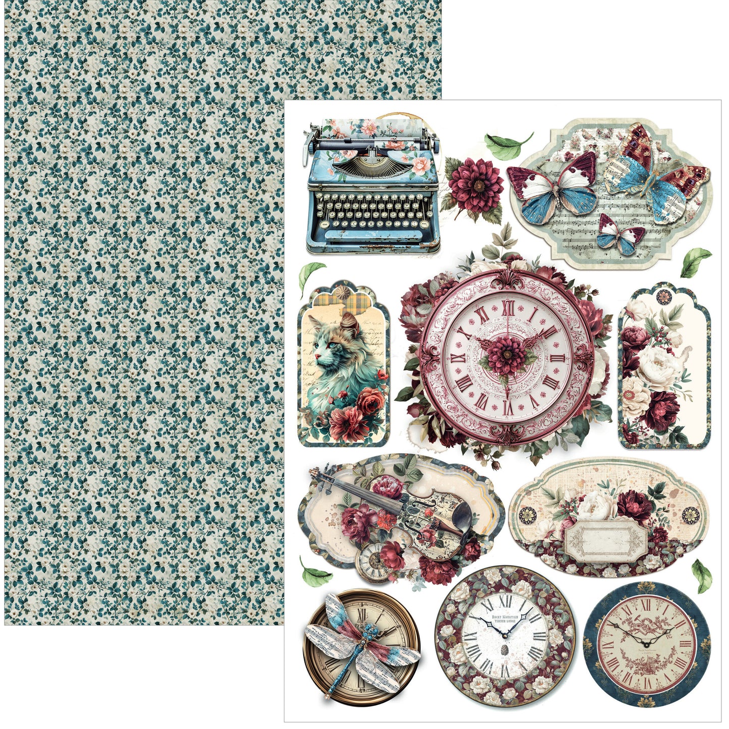 Ciao Bella, Bohemian Burgundy creative A4 pad