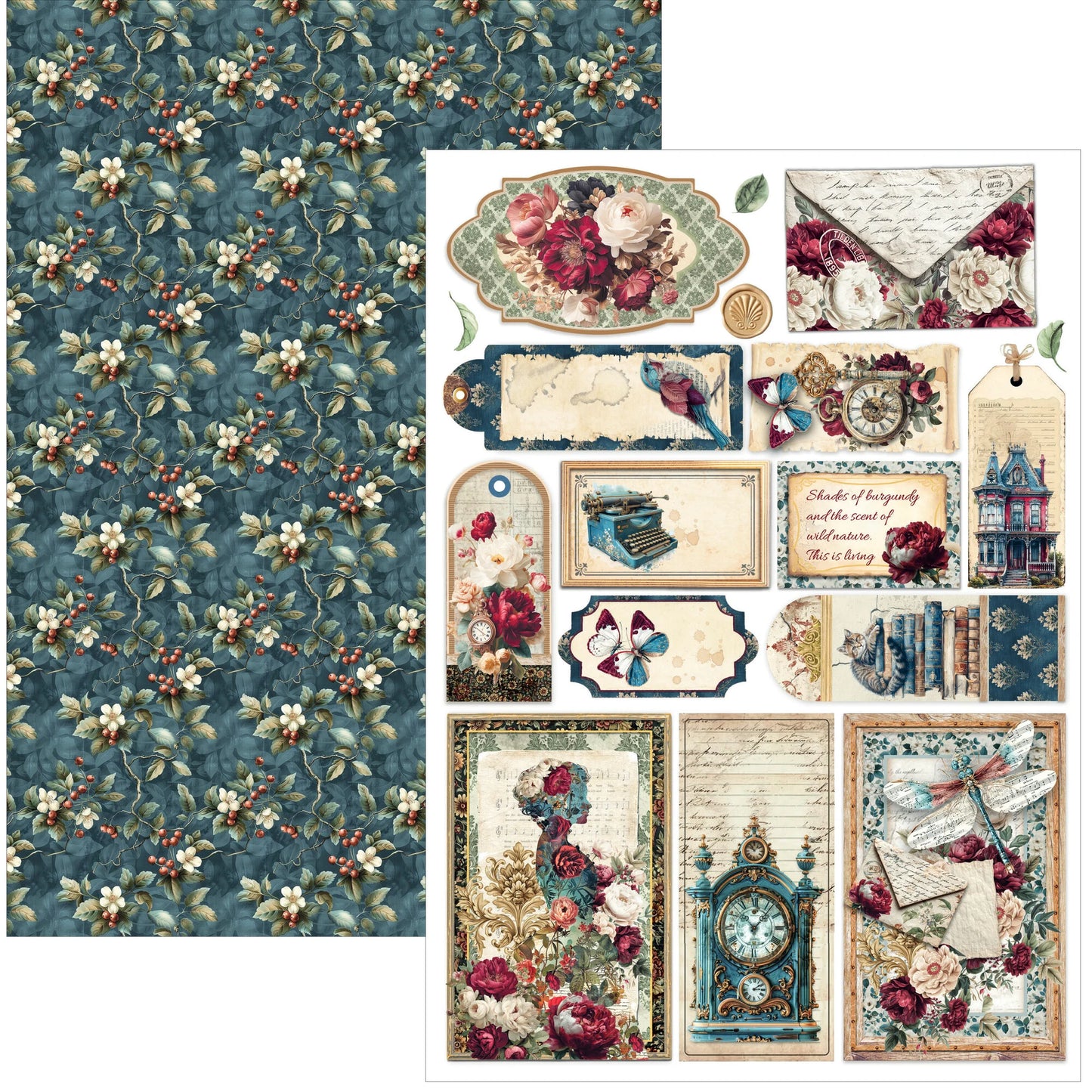 Ciao Bella, Bohemian Burgundy creative A4 pad