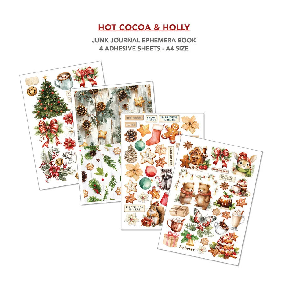 Ciao Bella - Hot Cocoa & Holly - Junk Journal & Ephemera Book