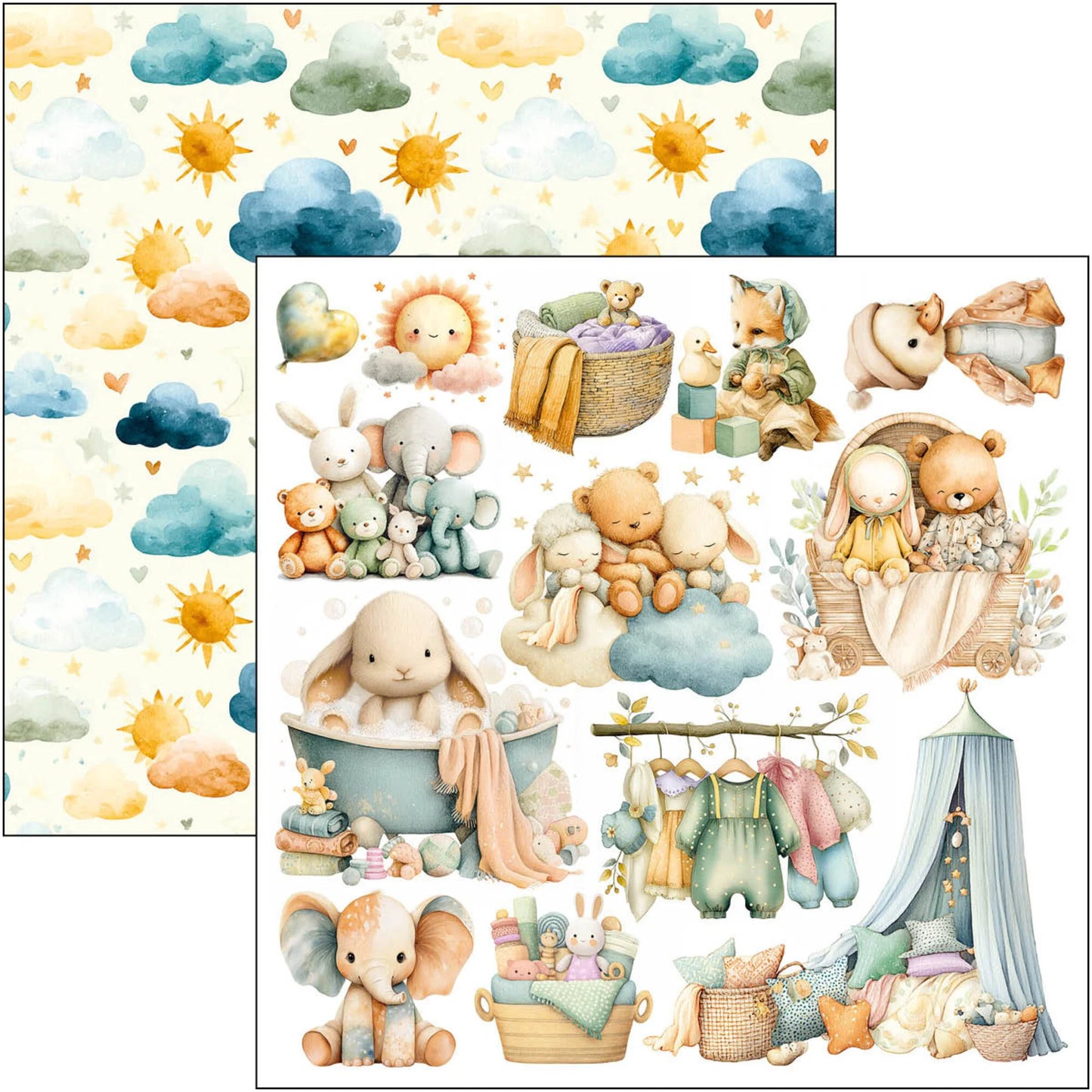 Ciao Bella - Lunibloom - Fussy cut pad 6x6 inch