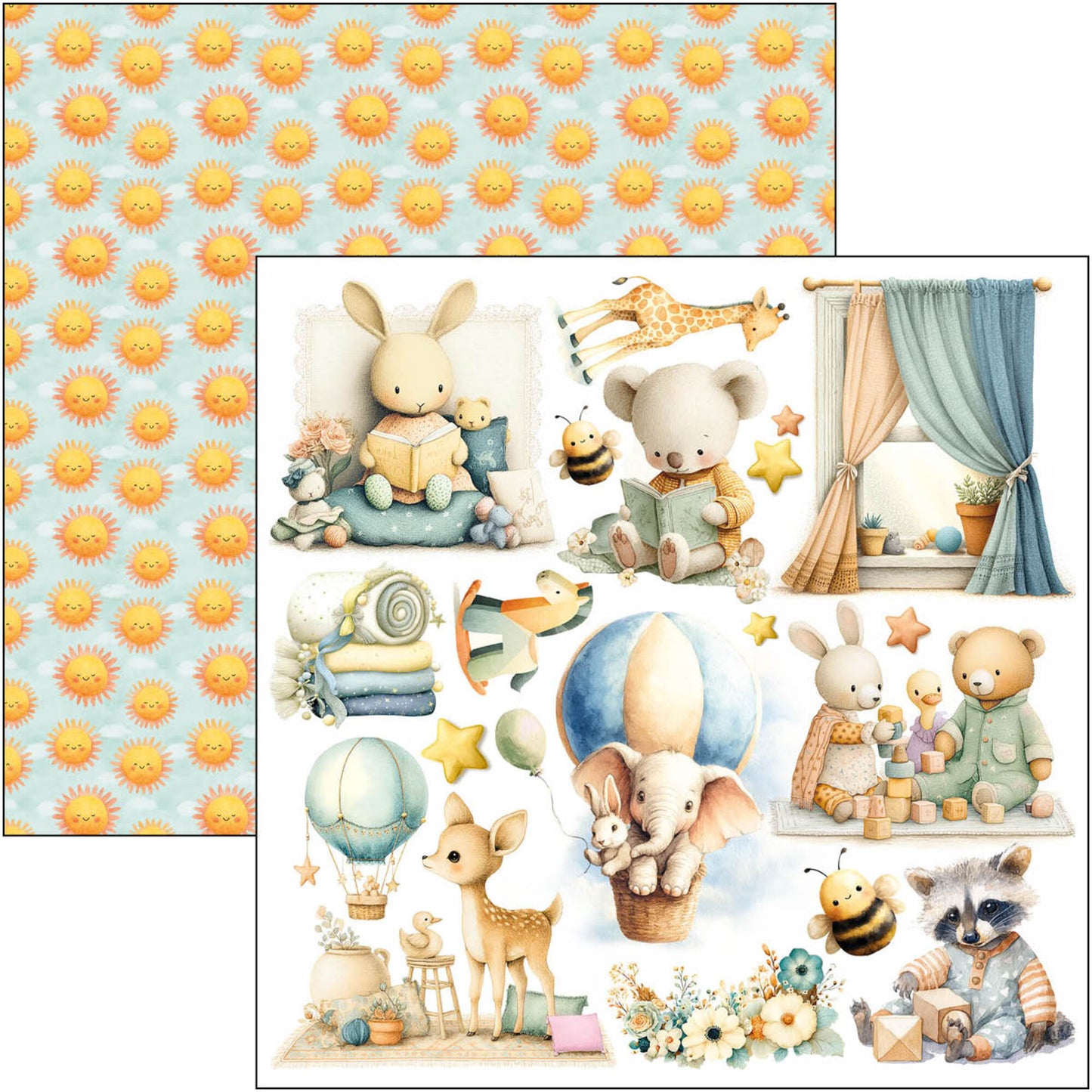 Ciao Bella - Lunibloom - Fussy cut pad 6x6 inch