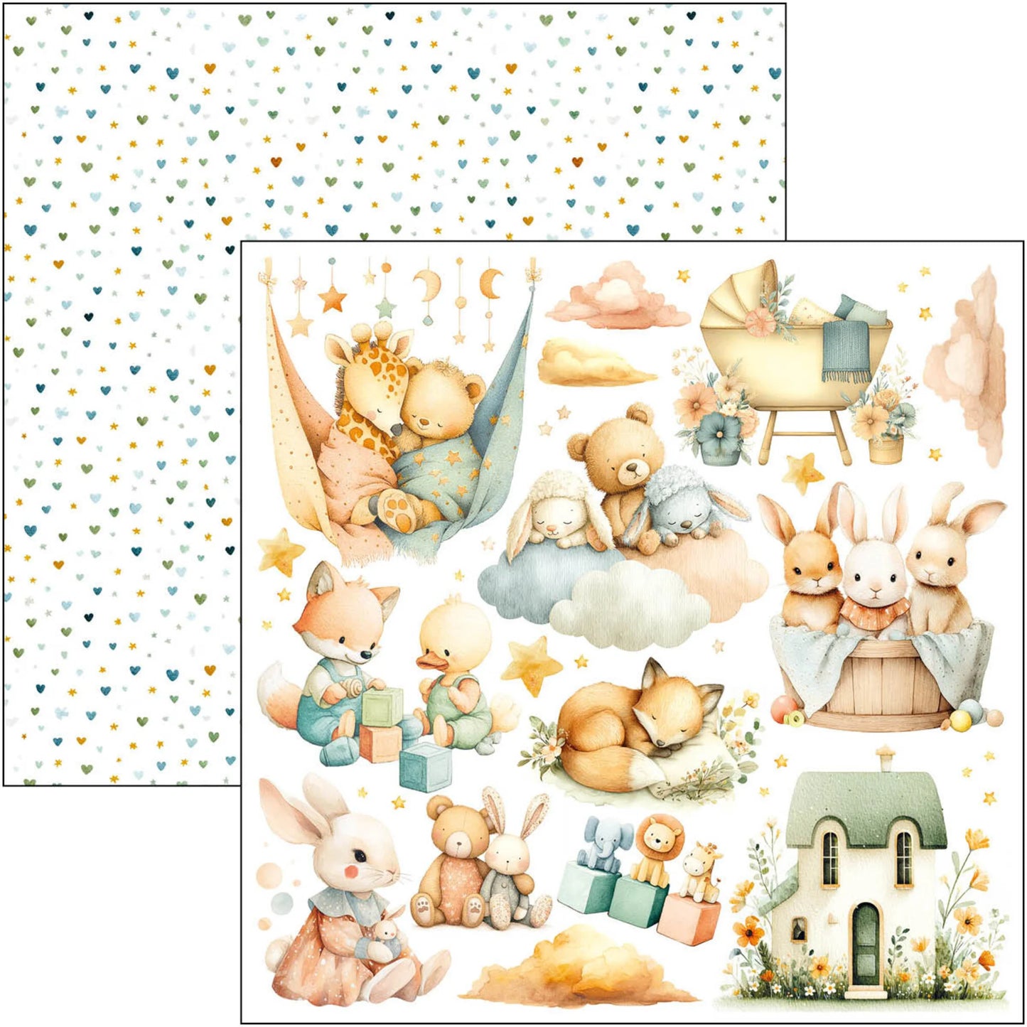Ciao Bella - Lunibloom - Fussy cut pad 6x6 inch