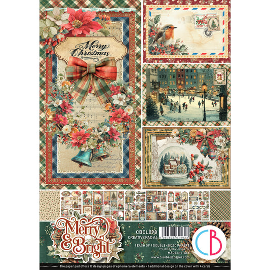 Ciao Bella Merry and bright A4 creative pad