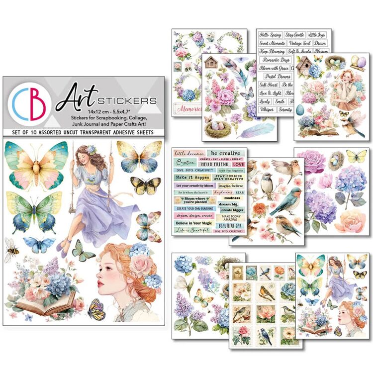 Ciao Bella - Daydreams - Uncut transparant adhesive sheets