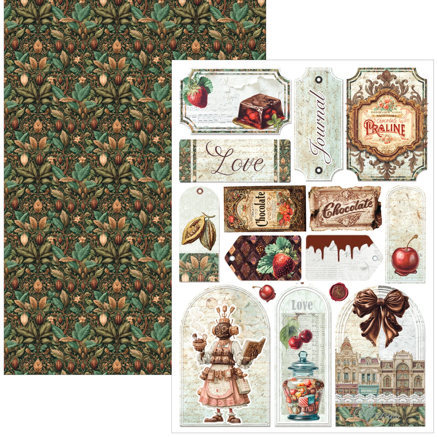 Ciao Bella Chocolate Factory A4 creative pad