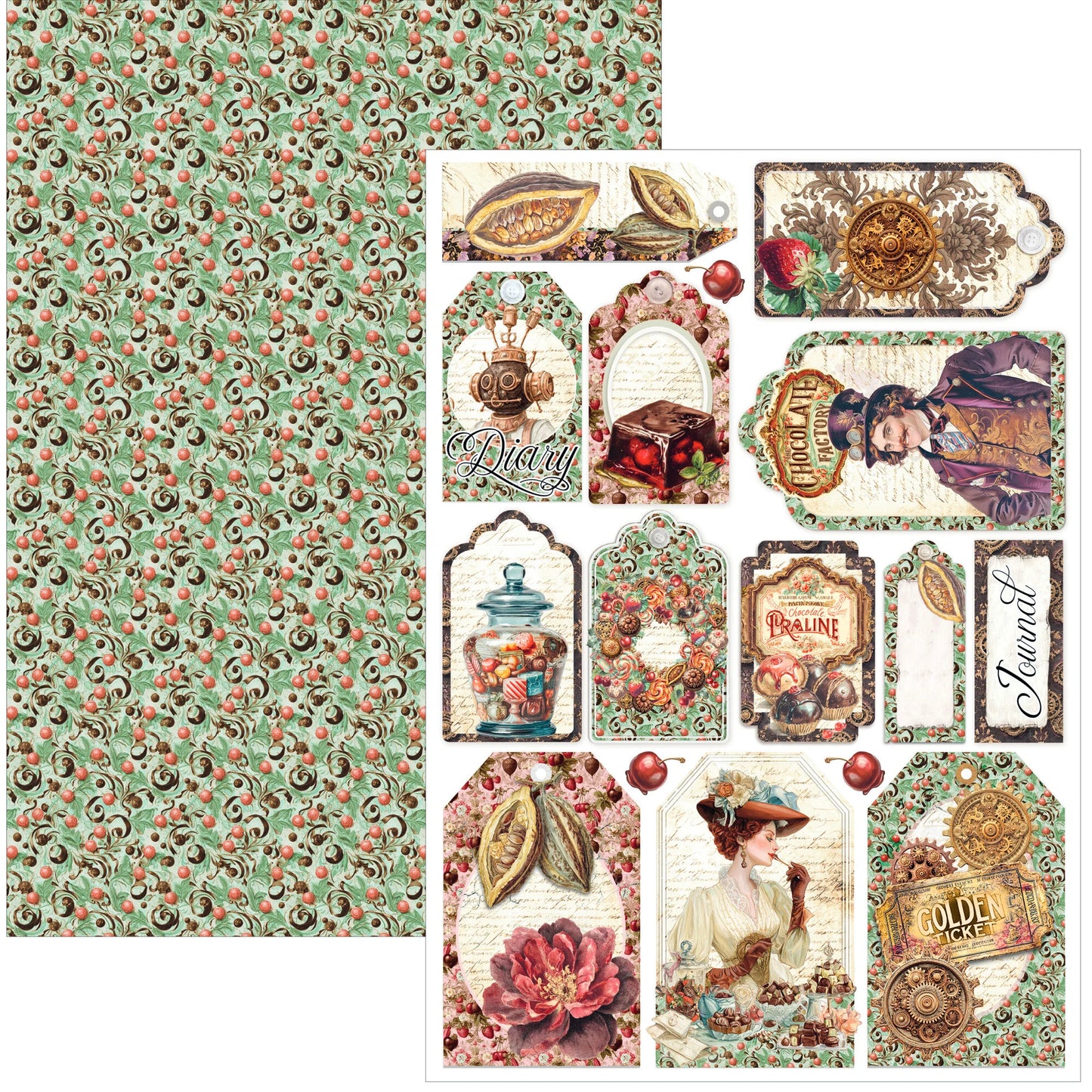 Ciao Bella Chocolate Factory A4 creative pad