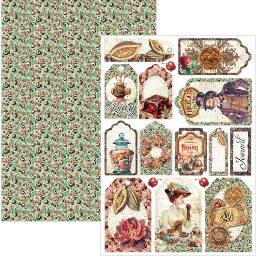 Ciao Bella Chocolate Factory A4 creative pad