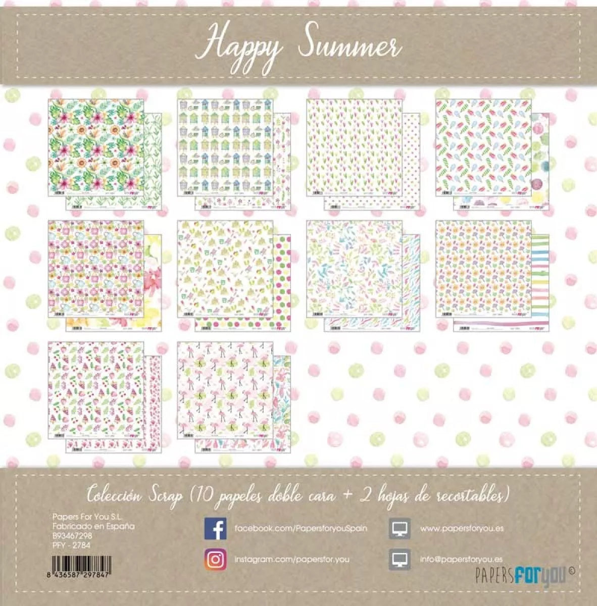 Papers for You - Happy Summer Collection - 12x12 inch