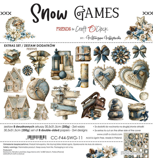 Craft o' clock Snow Games papers