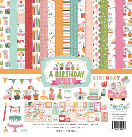 Echo Park - A Birthday Wish Girl 12x12