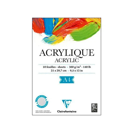 Clairfontaine - Acrylique 10 sheets 360 grams A4