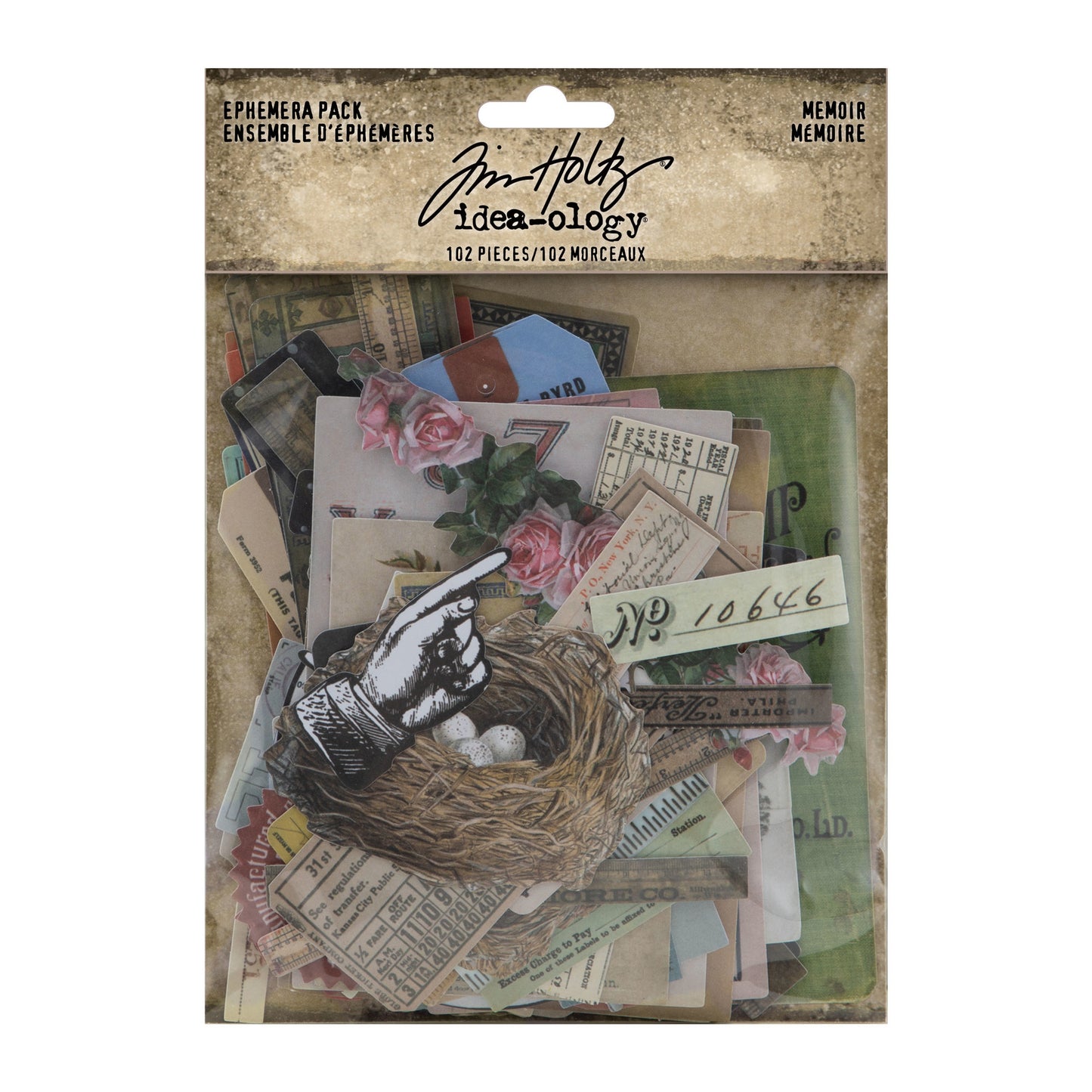 Idea-ology Tim Holtz Ephemera pack Memoir