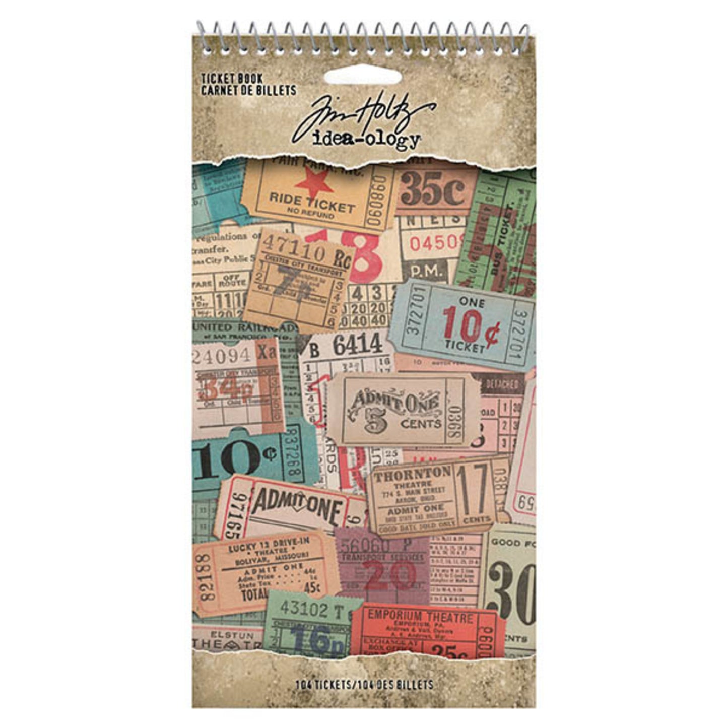 Idea-ology Tim Holtz ticket book