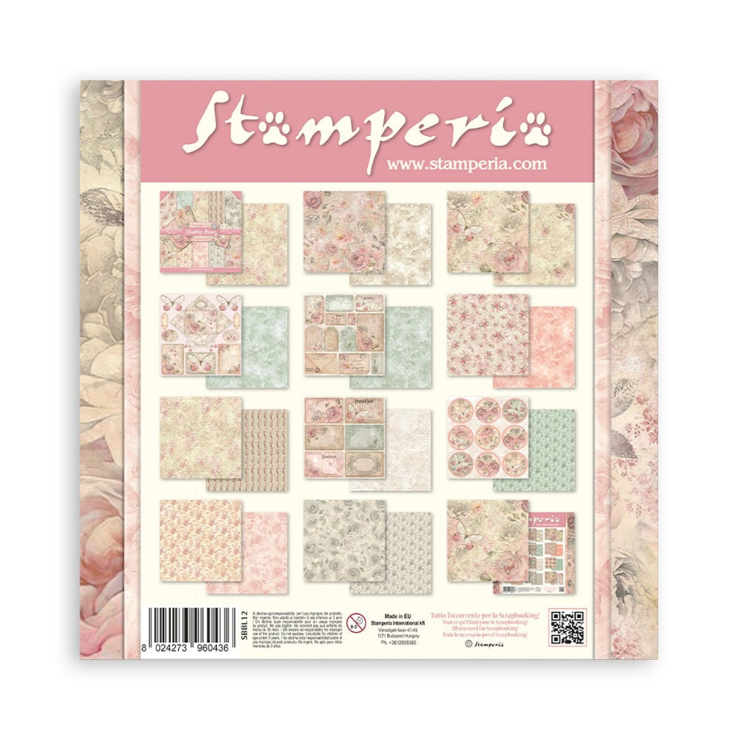 Stamperia Shabby Rose papers