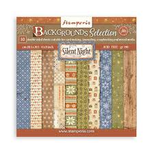 Stamperia - Silent Night - Backgrounds Selection 8x8 inch