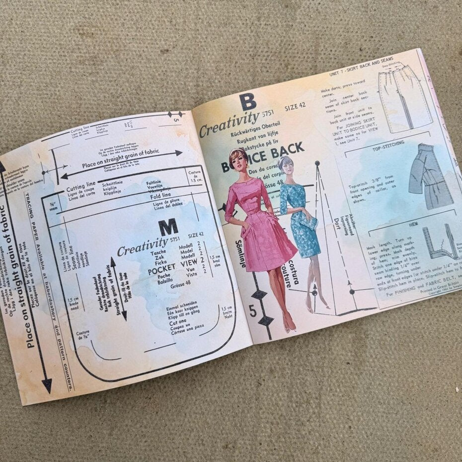 IndigoBlu - Sew Lovely 8x8 Inch Paper Book by Mike Deakin