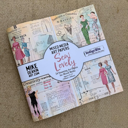 IndigoBlu - Sew Lovely 8x8 Inch Paper Book by Mike Deakin