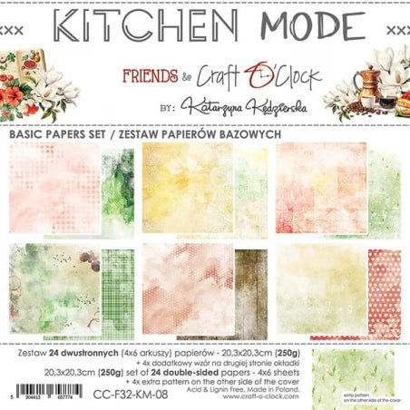 Craft O'Clock Kitchen Mode Basic-Papierset