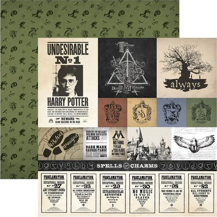 Harry Potter scrapbook paper set