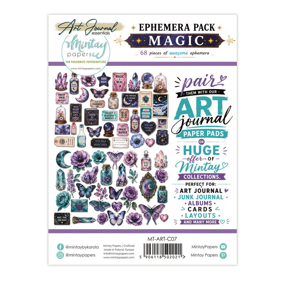 Mintay Papers - Art Journal Ephemera Pack Magic