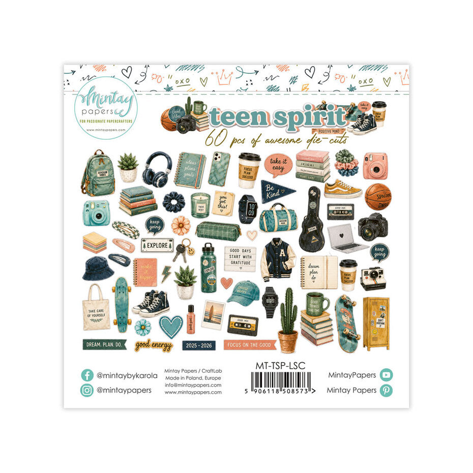 Mintay Papers - Teen Spirit Paper Die-Cuts (60pcs)