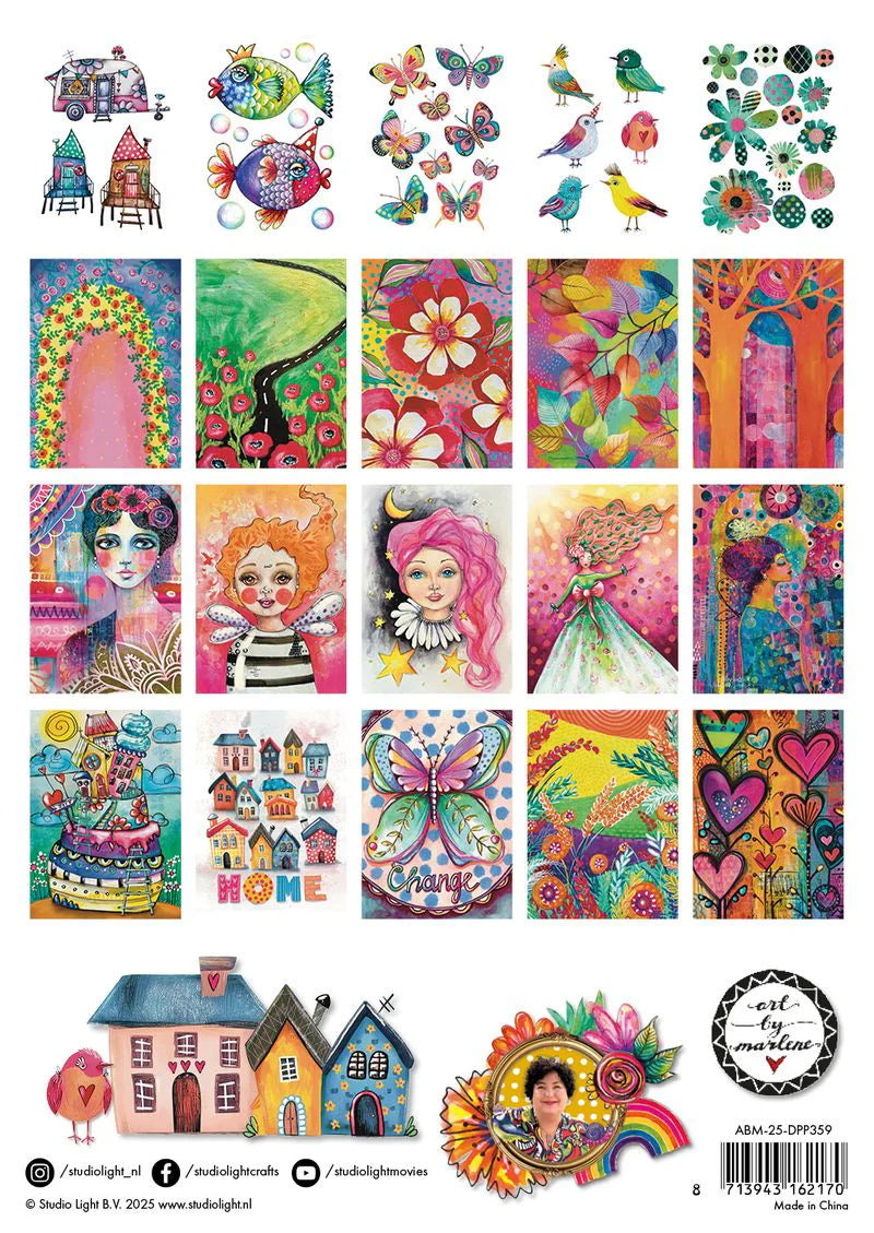 Art by Marlene - Mixed Media Art Journaling Collage