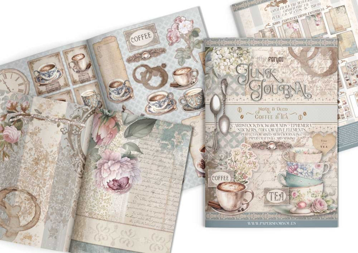 Papers For You junkjournal Home deco  Coffee and tea