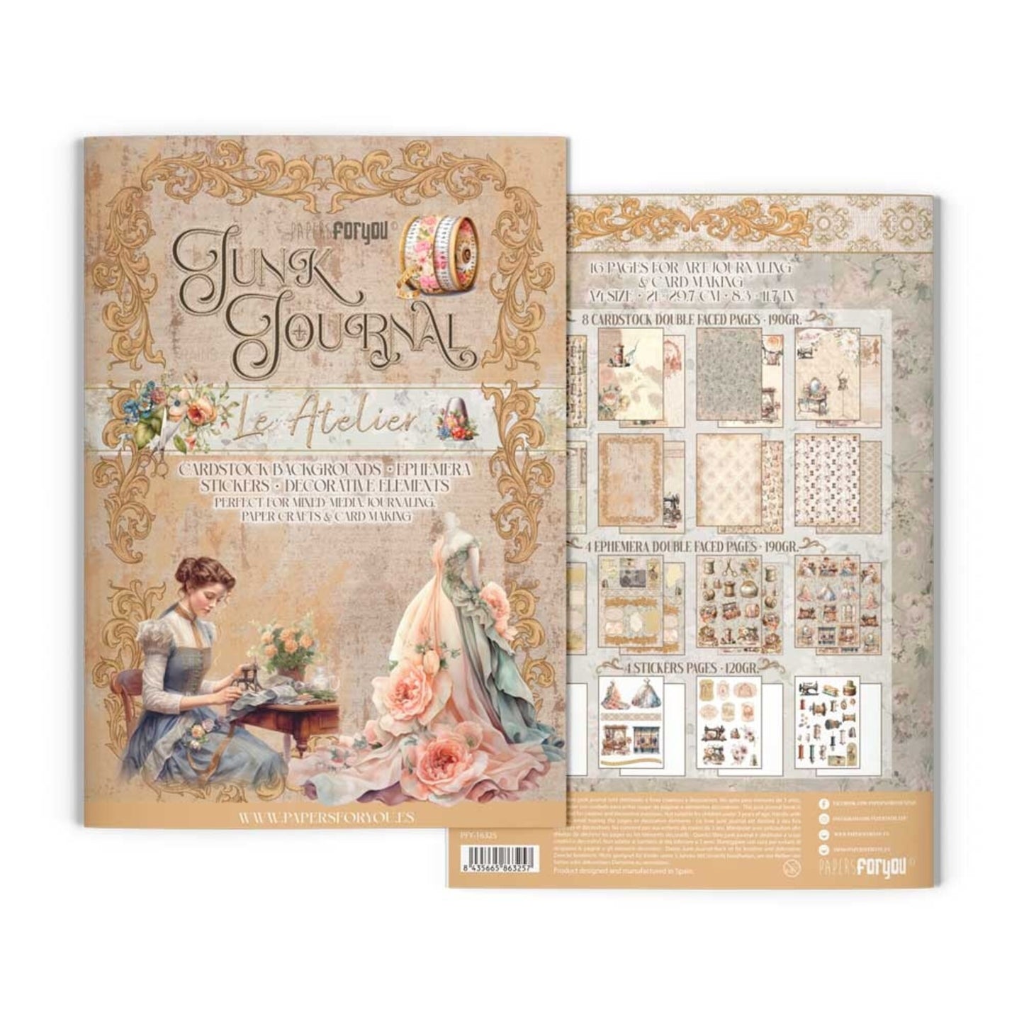 Papers For You junkjournal L'atelier