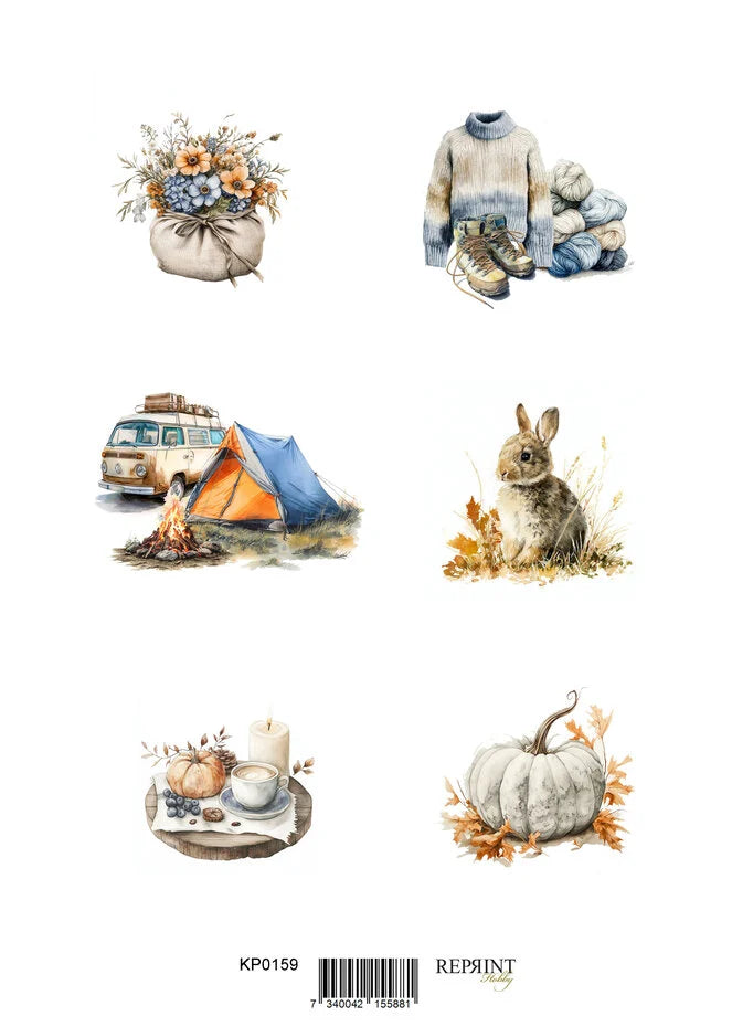 Reprint Birthday A4 cut outs