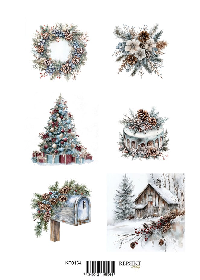 Reprint Christmas A4 cut outs