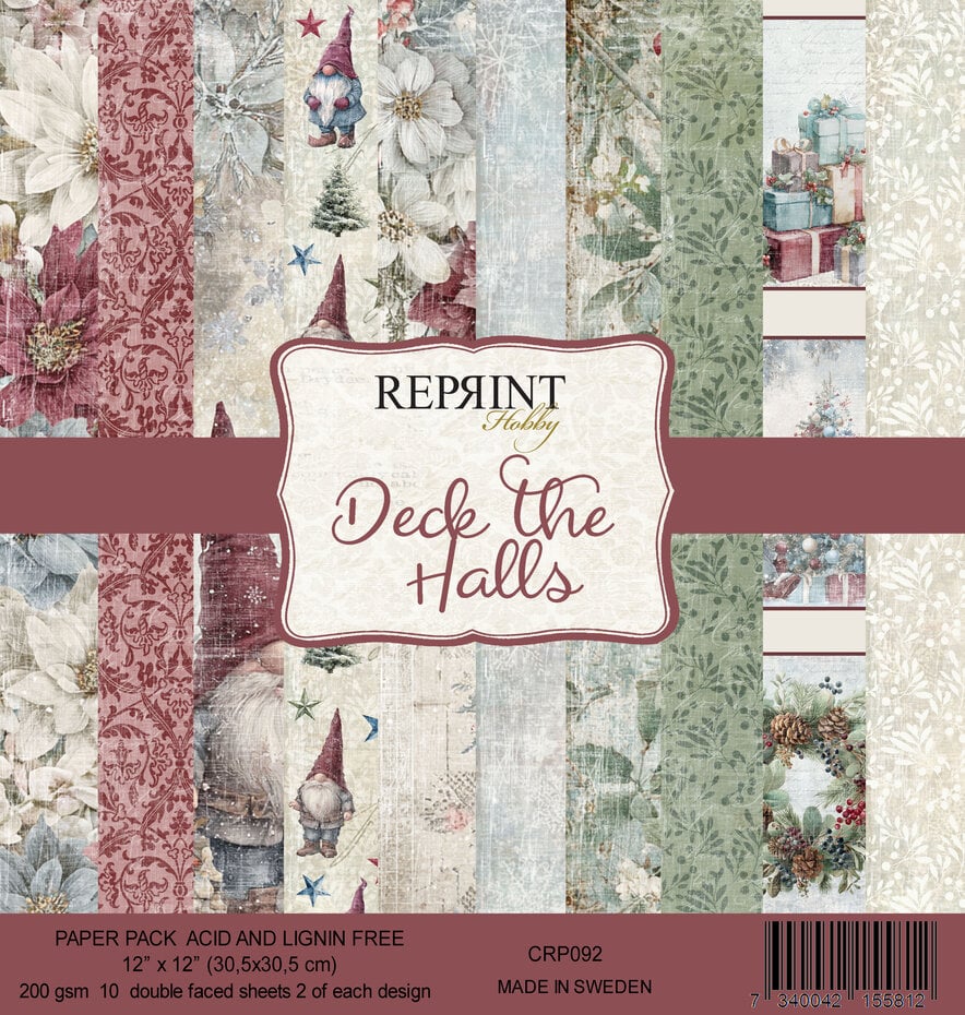 Reprint Deck de halls designpapier