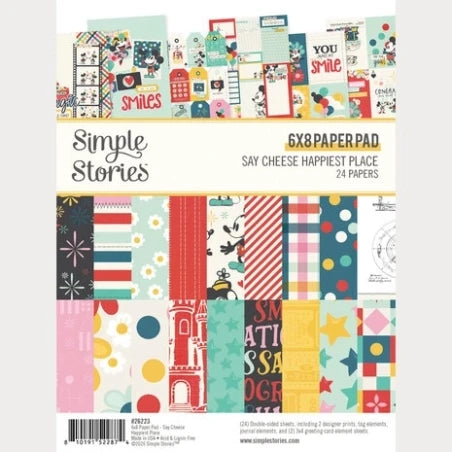 Simple Stories - Say Cheese Happiest Place 6x8 paper pad